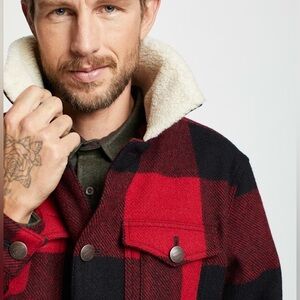 Pendleton Red and Black Plaid Jacket